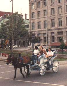 Riding in a calche