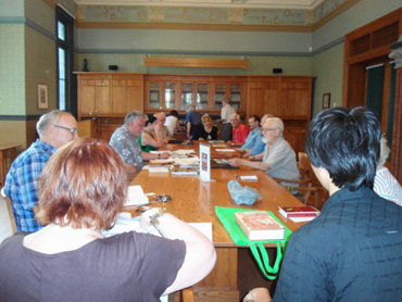 A meeting in progress
